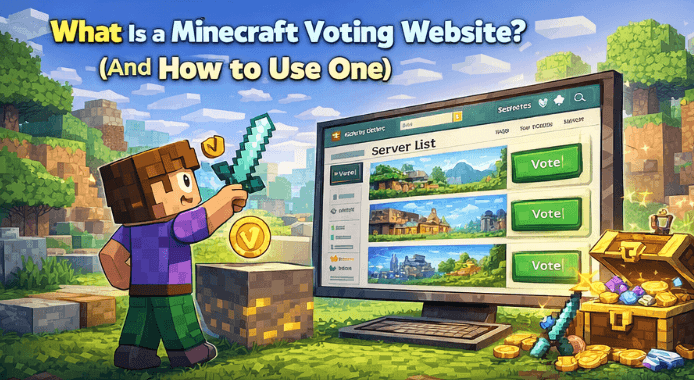 What Is a Minecraft Voting Website? How Voting Works + How to Use MCVoting header