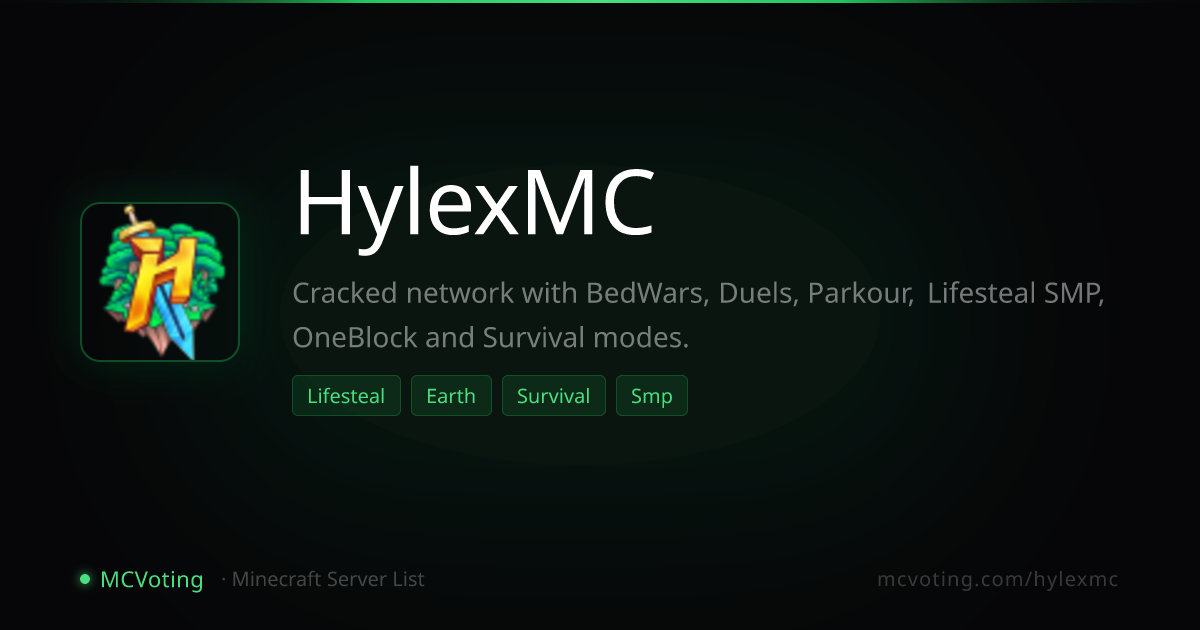 HylexMC Minecraft Server | Vote & Play | MCVoting